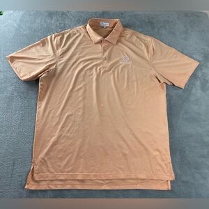 Peter Millar Summer Comfort XL Peach Orange Short Sleeve Golf Polo Whirlwind